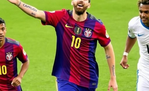 {"prompt":"FIFA World Cup 2026: The Road to Glory, Messi's Legacy, and Emerging Stars","originalPrompt":"FIFA World Cup 2026: The Road to Glory, Messi's Legacy, and Emerging Stars","width":1024,"height":1024,"seed":1010061640,"model":"flux","safe":false,"quality":"medium","image":[],"transparent":false,"reasoning":"balanced","audio":true,"dimensionsExplicit":true,"isMature":false,"isChild":false,"trackingData":{"actualModel":"flux","usage":{"completionImageTokens":1,"totalTokenCount":1}}}